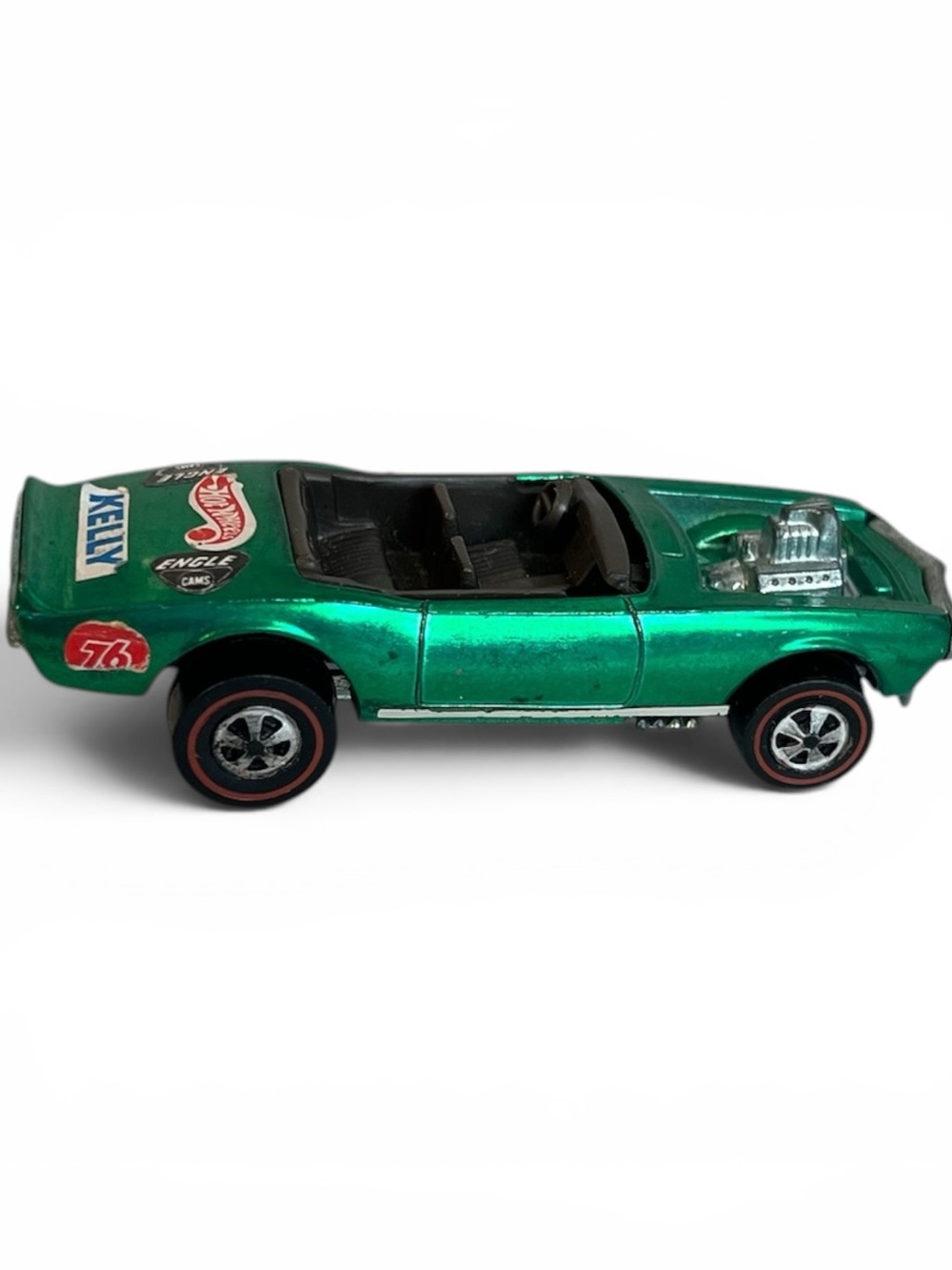1969 Redline Hotwheel Light my friebird Hong kong Green